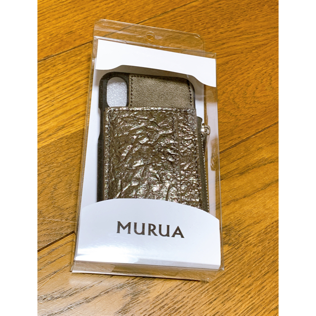 MURUA(ムルーア)のmurua 未使用 コインケース付iPhone X/XSケース スマホ/家電/カメラのスマホアクセサリー(iPhoneケース)の商品写真