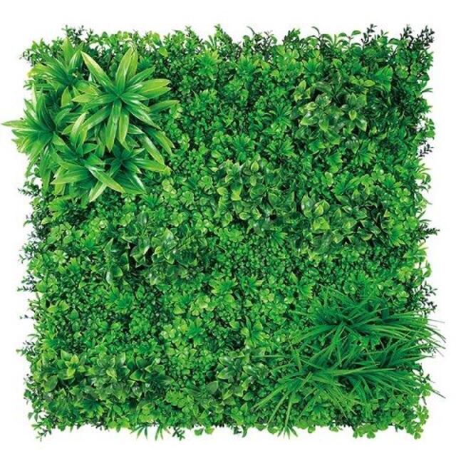ウォールグリーン　100×100cm　グリーンマット　壁面緑化　フェイクグリーン ハンドメイドのフラワー/ガーデン(ドライフラワー)の商品写真