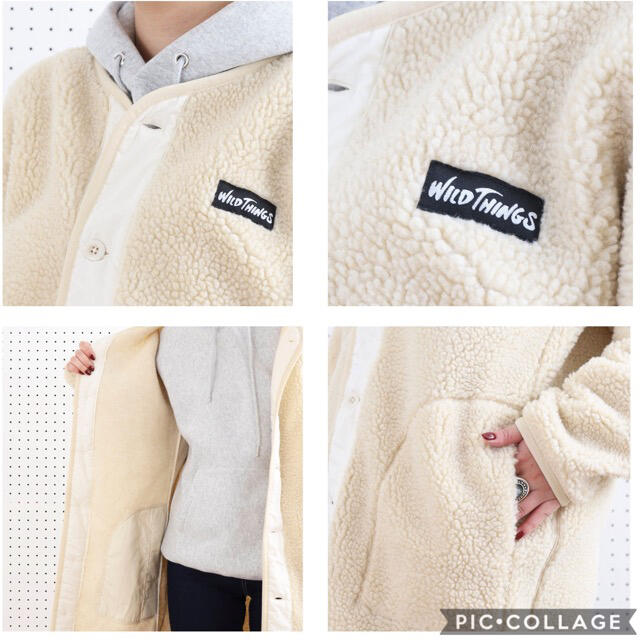 WILDTHINGS(ワイルドシングス)の☆ 新品！WILDTHINGS✖️FREAK'S STORE ボアコート ☆ レディースのジャケット/アウター(ノーカラージャケット)の商品写真