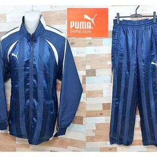 プーマ(PUMA)の【PUMA】 訳アリ プーマ ジャージ上下セット ブルーストライプ サイズO/L(ジャージ)