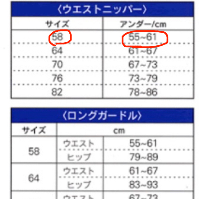 【美品】ラティア　iamウエストニッパー58 ネイビー レディースのレディース その他(その他)の商品写真