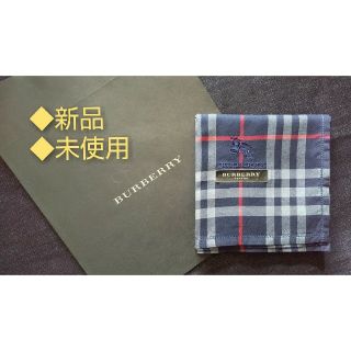 バーバリー(BURBERRY)の即日発送【BURBERRY】定番チェック・ロゴ刺繍のハンカチ(ハンカチ/ポケットチーフ)