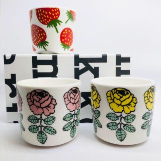 マリメッコ(marimekko)の未使用［marimekko］ラテマグ 3個セット(食器)