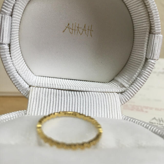 AHKAH(アーカー)のアーカー アンハート k18リング 9号 レディースのアクセサリー(リング(指輪))の商品写真