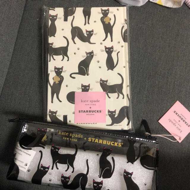 Starbucks Coffee(スターバックスコーヒー)のKatespade x Starbucks 手帳とペンケ-スセット インテリア/住まい/日用品の文房具(ペンケース/筆箱)の商品写真