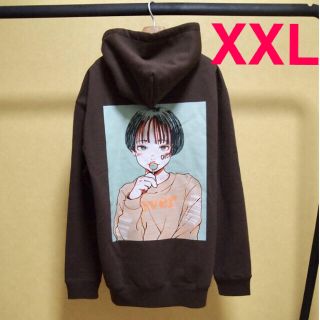 over print POPART hoodie パーカー　 XL