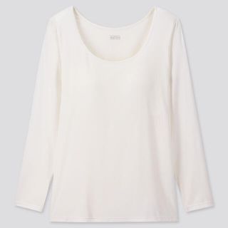 ユニクロ(UNIQLO)の（新品）UNIQLOヒートテックブラUネックT（8部袖）(その他)