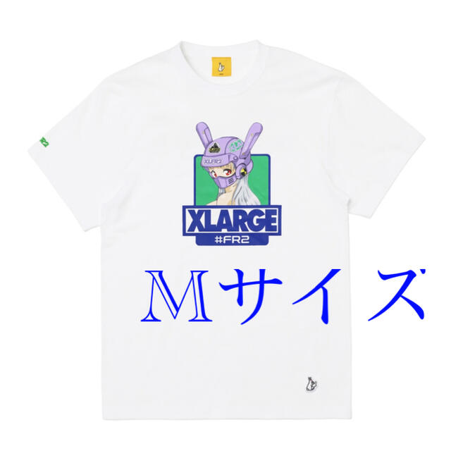 XLARGE(エクストララージ)のXLARGE collaboration with #FR2 Tee ホワイトM メンズのトップス(Tシャツ/カットソー(半袖/袖なし))の商品写真