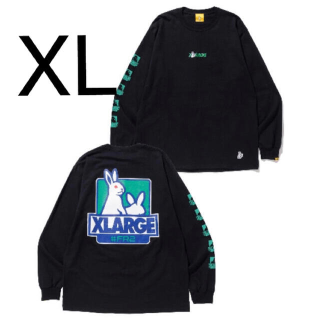 FR2 XLARGE ロンT ブラック XLサイズ - Tシャツ/カットソー(半袖/袖なし)