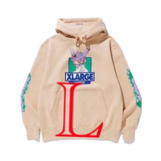 エクストララージ(XLARGE)の新品 XLARGE FR2 パーカー Lサイズ ベージュ(パーカー)