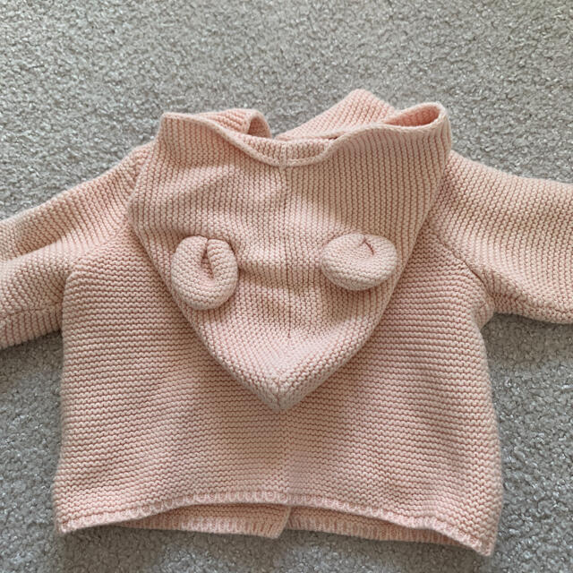 babyGAP(ベビーギャップ)のくま耳 カーディガン アウター キッズ/ベビー/マタニティのベビー服(~85cm)(カーディガン/ボレロ)の商品写真