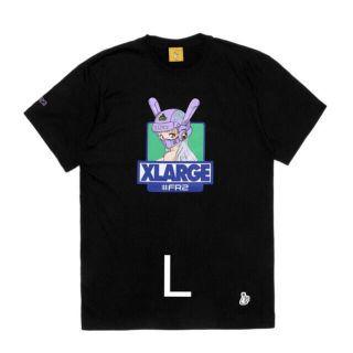 エクストララージ(XLARGE)のXLARGE collaboration with #FR2 Tee ブラックL(Tシャツ/カットソー(半袖/袖なし))