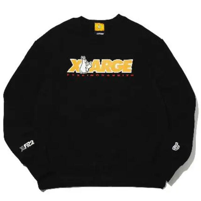 【美品】エフアールツー スウェット サイズXL　XLARGEコラボ ブラック