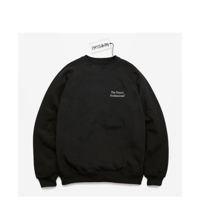 ENNOY エンノイ スタイリスト私物 CREW SWEAT Black-