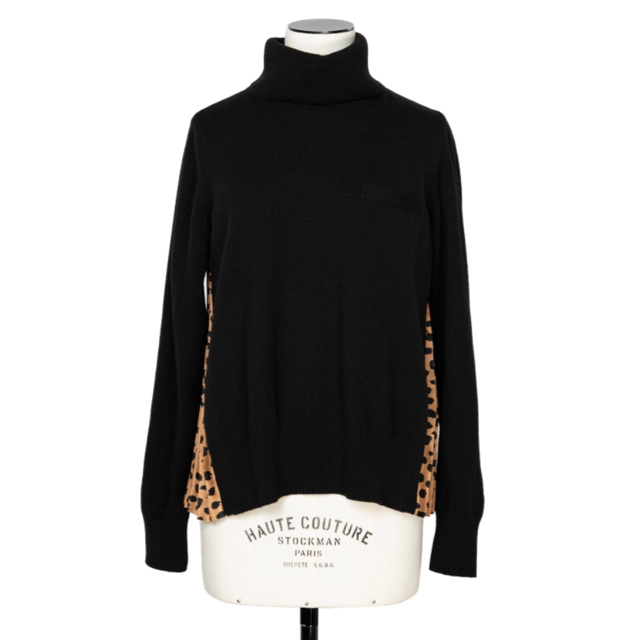 sacai - ☆美品☆sacai レオパードドット プルオーバー サイズ3の通販