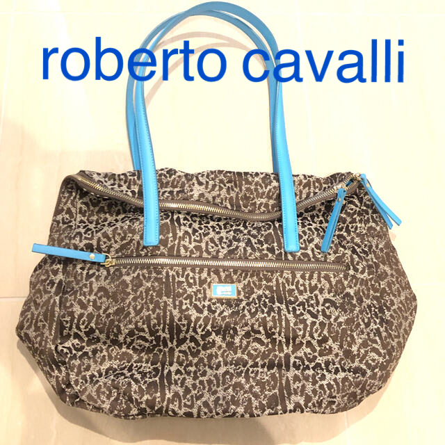 Roberto　Cavalli　ロベルト　カヴァリ　トートバッグ　ヒョウ柄