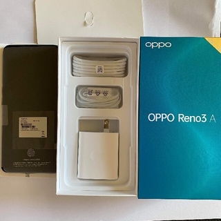 オッポ(OPPO)のOPPO Reno3 A 黒 64G／128G (スマートフォン本体)