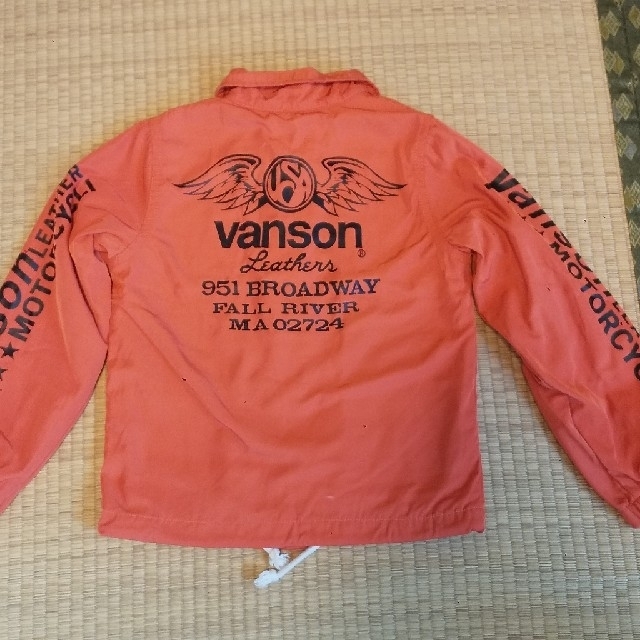 VANSON(バンソン)のVanson バンソン コーチジャケット ブルゾン size120 キッズ/ベビー/マタニティのキッズ服男の子用(90cm~)(ジャケット/上着)の商品写真