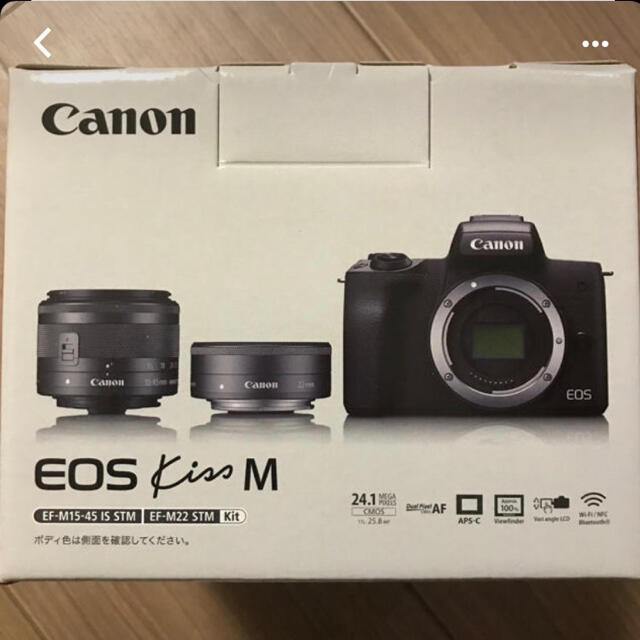 2021年製 Canon ミラーレス一眼 EOS Kiss M ダブルレンズキット おまけ ...