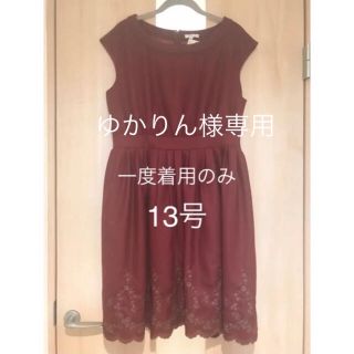 レストローズ(L'EST ROSE)のL'EST ROSEのワンピース 13号 ♡美品♡(ひざ丈ワンピース)