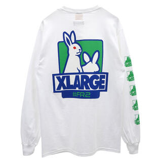 エクストララージ(XLARGE)のXLARGE FR2 WHITE XLサイズ　ロンT ロングTシャツ(Tシャツ/カットソー(七分/長袖))