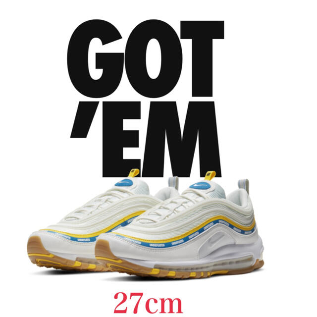 NIKE(ナイキ)のUNDEFEATED x NIKE AIR MAX 97 WHITE メンズの靴/シューズ(スニーカー)の商品写真