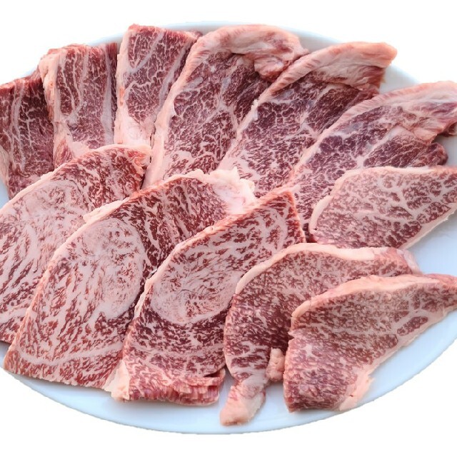 食品黒毛和牛　焼肉用カルビカット肉　等級A5（1000g)