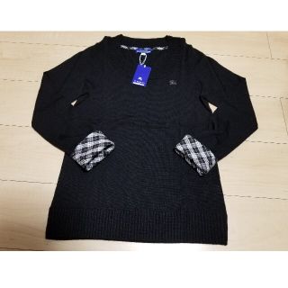 バーバリーブルーレーベル(BURBERRY BLUE LABEL)の新品 バーバリーブルーレーベル チェックニット カットソー(ニット/セーター)