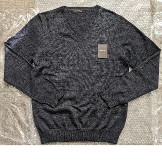 コムサメン(COMME CA MEN)のコムサメン メンズ  Vネック ニット  セーター ダークグレー  Ｌ ウール (ニット/セーター)