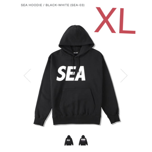 WIND AND SEA パーカー 黒 XL