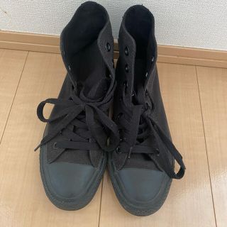 コンバース(CONVERSE)のコンバース ハイカットスニーカー　オールブラック(スニーカー)