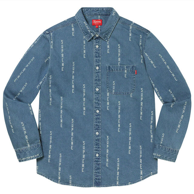 Supreme(シュプリーム)のSupreme Logo Stripe Jacquard denim Shirt メンズのトップス(シャツ)の商品写真