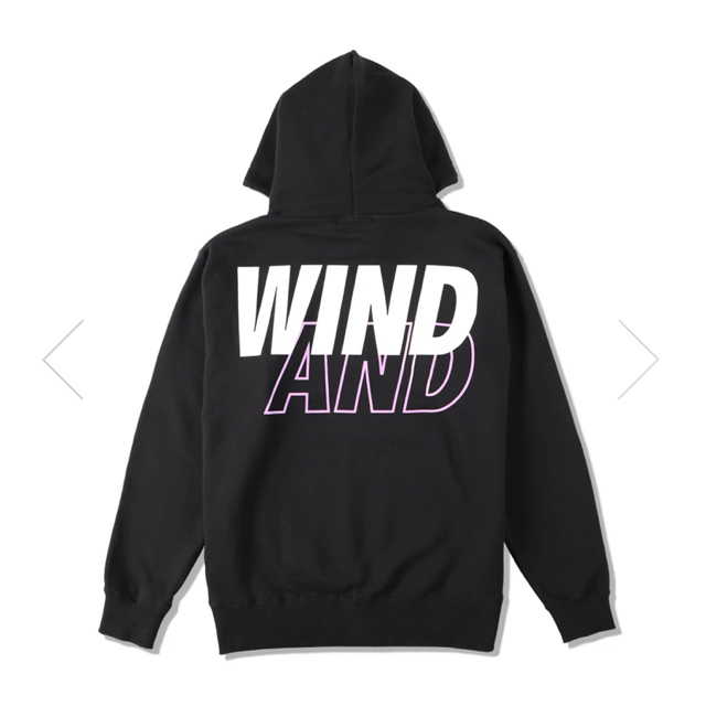 Wind and sea 黒　パーカー　Hoodie