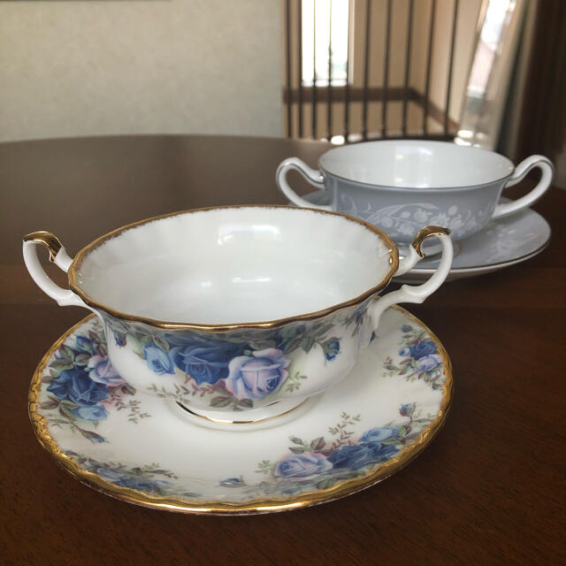 ROYAL ALBERT(ロイヤルアルバート)の【美品】ロイヤルアルバート★ムーンライトローズ★スープC/S 1客 インテリア/住まい/日用品のキッチン/食器(食器)の商品写真