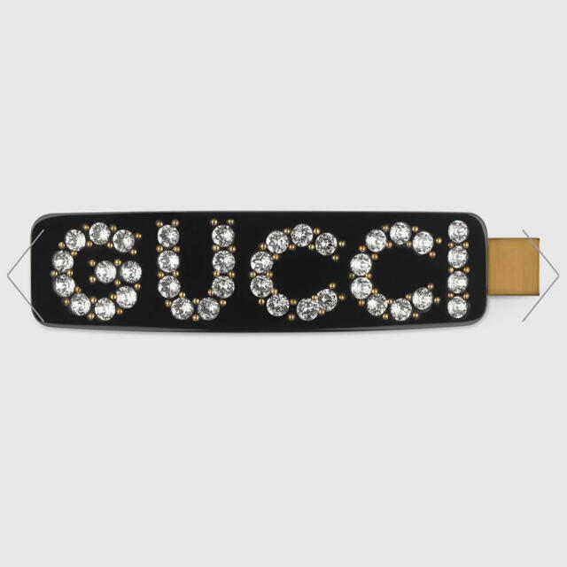 Gucci(グッチ)の新品★GUCCI クリスタル グッチ シングル クリップ　最終値下げ！！ レディースのヘアアクセサリー(バレッタ/ヘアクリップ)の商品写真