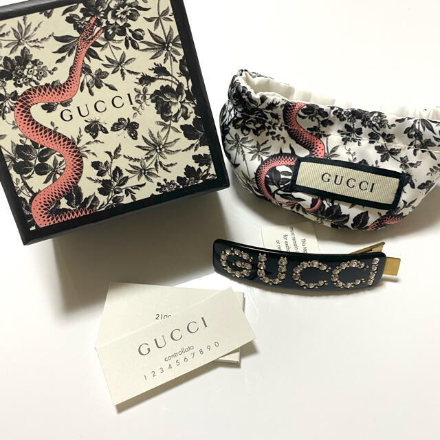 Gucci(グッチ)の新品★GUCCI クリスタル グッチ シングル クリップ　最終値下げ！！ レディースのヘアアクセサリー(バレッタ/ヘアクリップ)の商品写真