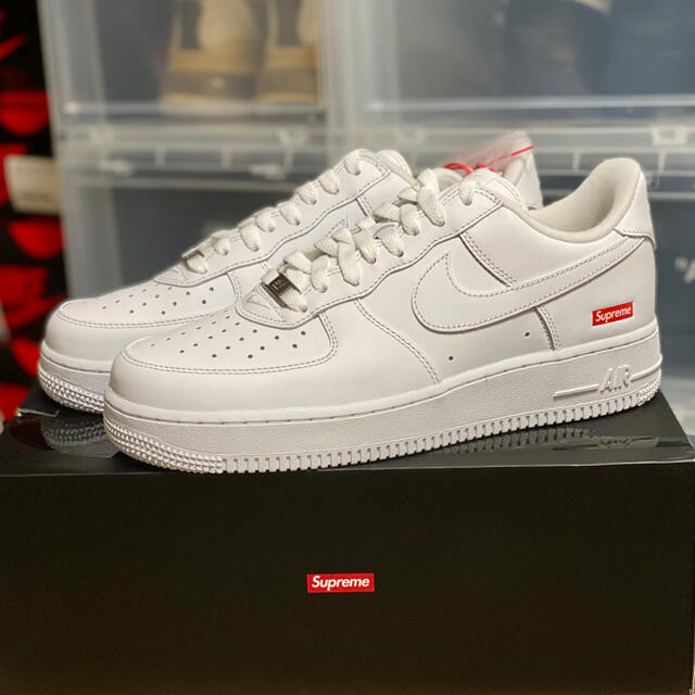 【美品】SUPREME x AIR FORCE 1 LOW ホワイト　26cm