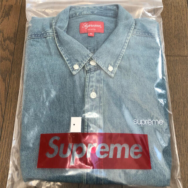 Supreme - supreme Classic Logo Denim Shirt XLサイズの通販 by T.T.