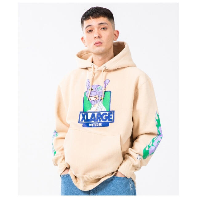 XLARGE(エクストララージ)のXLARGE collaboration with FR2 Hoodie メンズのトップス(パーカー)の商品写真