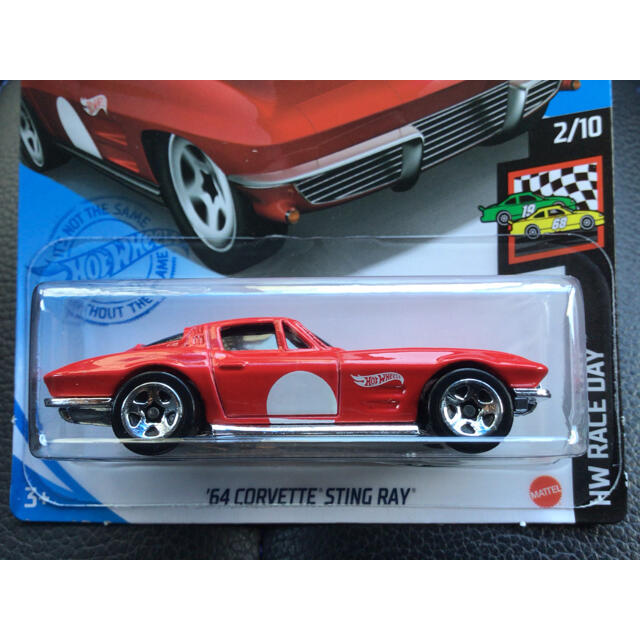 Chevrolet - ホットウィール '64 コルベット スティングレイ C2 レッド