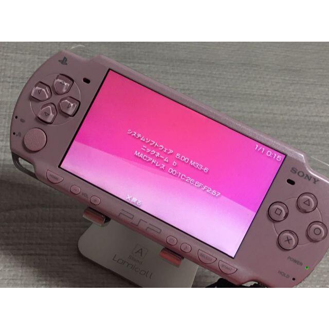 PlayStation Portable(プレイステーションポータブル)の■美品　PSP-2000 ピンク 本体　箱付フルセット エンタメ/ホビーのゲームソフト/ゲーム機本体(携帯用ゲーム機本体)の商品写真