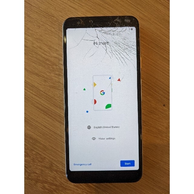 Google Pixel3a 64GB SIMフリー 画面割れ ジャンク