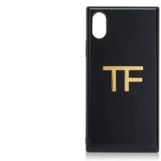 トムフォード(TOM FORD)のTOM FORD IPHONE CASE アイフォン ケース 黒 ロゴ ゴールド(その他)