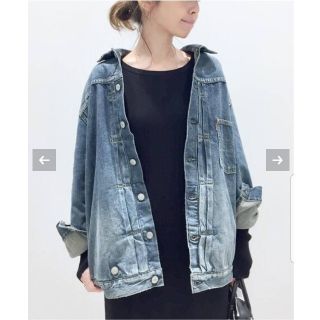 アパルトモンドゥーズィエムクラス(L'Appartement DEUXIEME CLASSE)のSTAMMBAUM/シュタンバウム OVERSIZE DENIM JACKET(Gジャン/デニムジャケット)