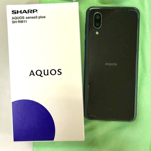 美品！AQUOS sense3 plus ブラック SIMフリー