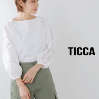 エンフォルド(ENFOLD)の【定価28600円！レア物！】TICCA(ティッカ)レーススリーブブラウス(シャツ/ブラウス(長袖/七分))