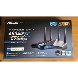 エイスース(ASUS)のASUS ゲーミング Wi-Fi無線ルーター RT-AX82U(PC周辺機器)