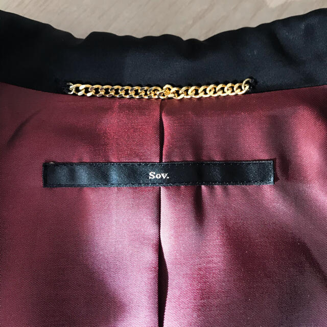 DOUBLE STANDARD CLOTHING(ダブルスタンダードクロージング)のSov. 黒カシミアジャケット レディースのジャケット/アウター(テーラードジャケット)の商品写真