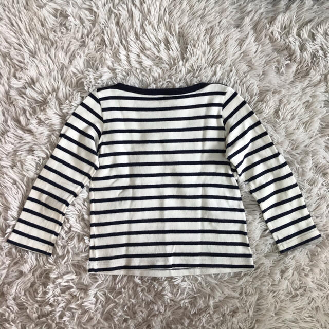 PETIT BATEAU(プチバトー)の定番　プチバトー　ボーダーカットソー　4ans 102cm キッズ/ベビー/マタニティのキッズ服女の子用(90cm~)(Tシャツ/カットソー)の商品写真