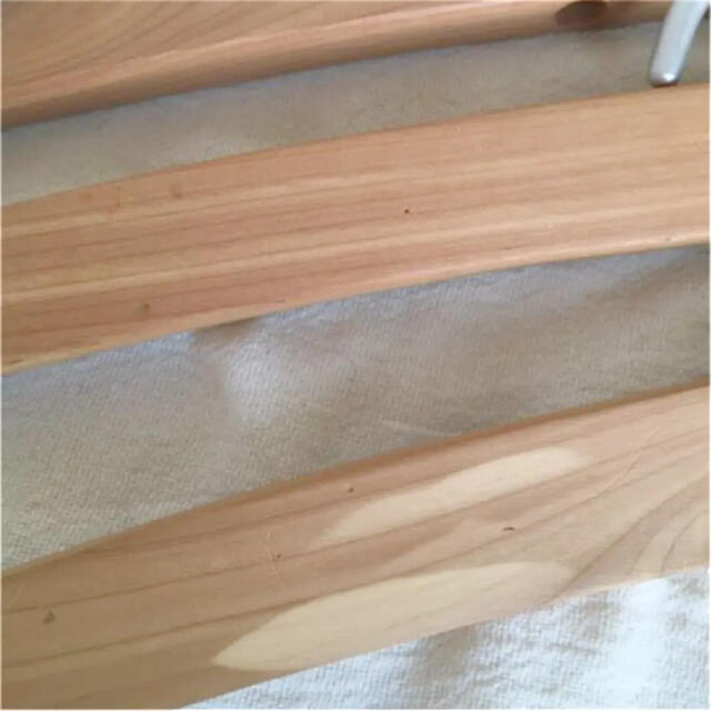 MUJI (無印良品) - 無印良品 木製ハンガー(廃盤)3本セットの MUJI (無印良品) - 無印良品 木製ハンガー(廃盤)3本セットの